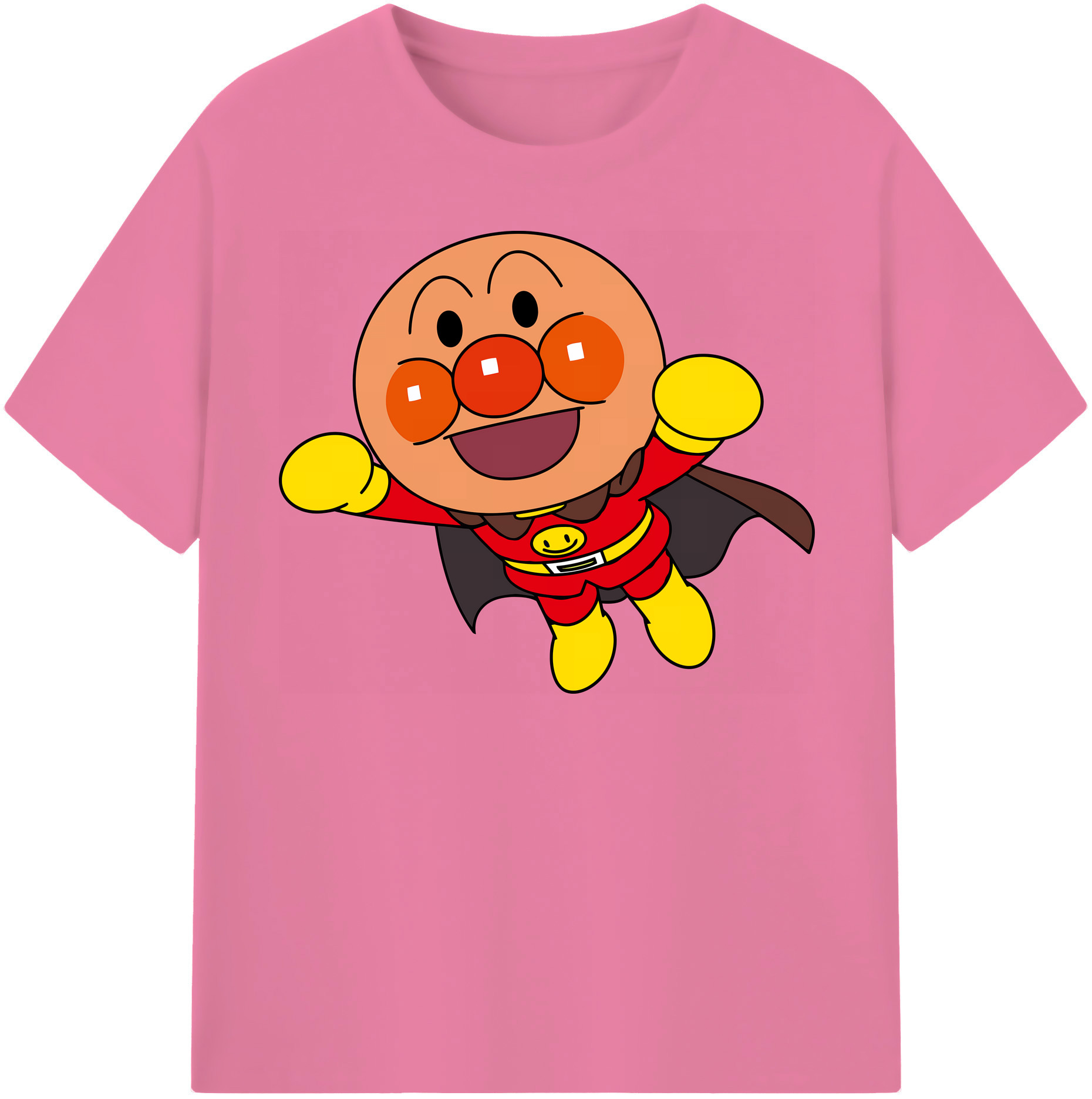（画像用） アンパンマン Anpanman 綿100％半袖Tシャツ（フロントプリント）